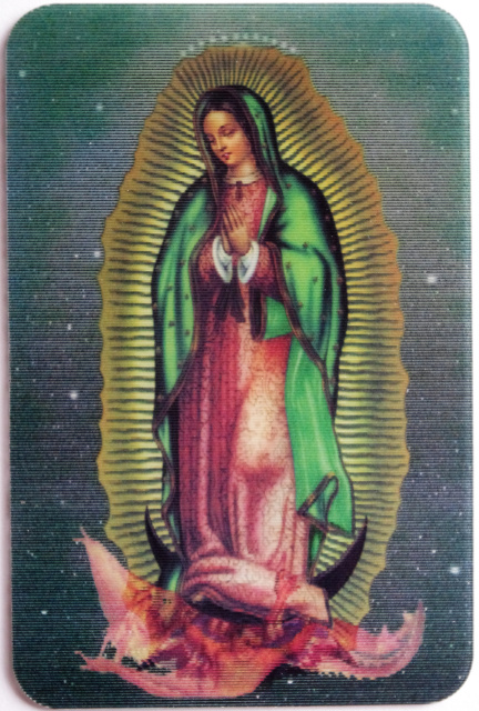 Our Lady of Guadalupe Holographic Card